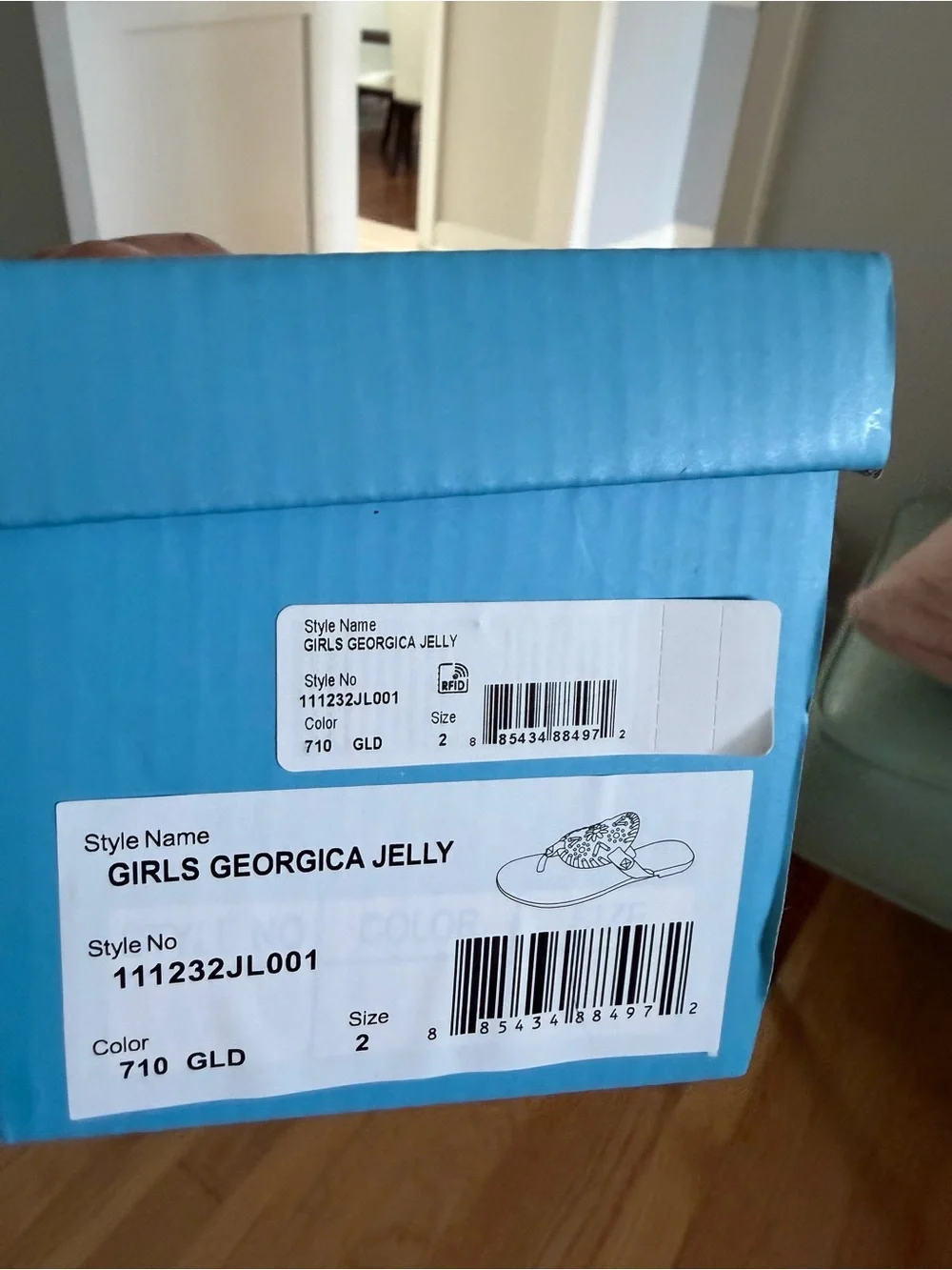 Jack Rogers shiny metallic